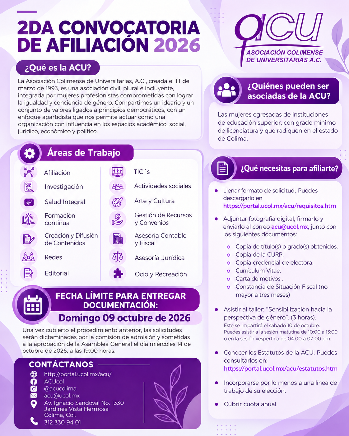 CONVOCATORIA DE AFILIACION 2026