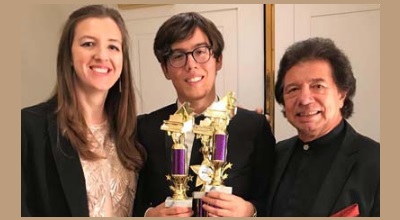 Saul Ibarra, student of the UdeC, obtains more awards in piano competition